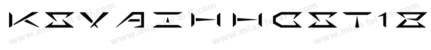 KSVAIHHCST1 23 0字体转换